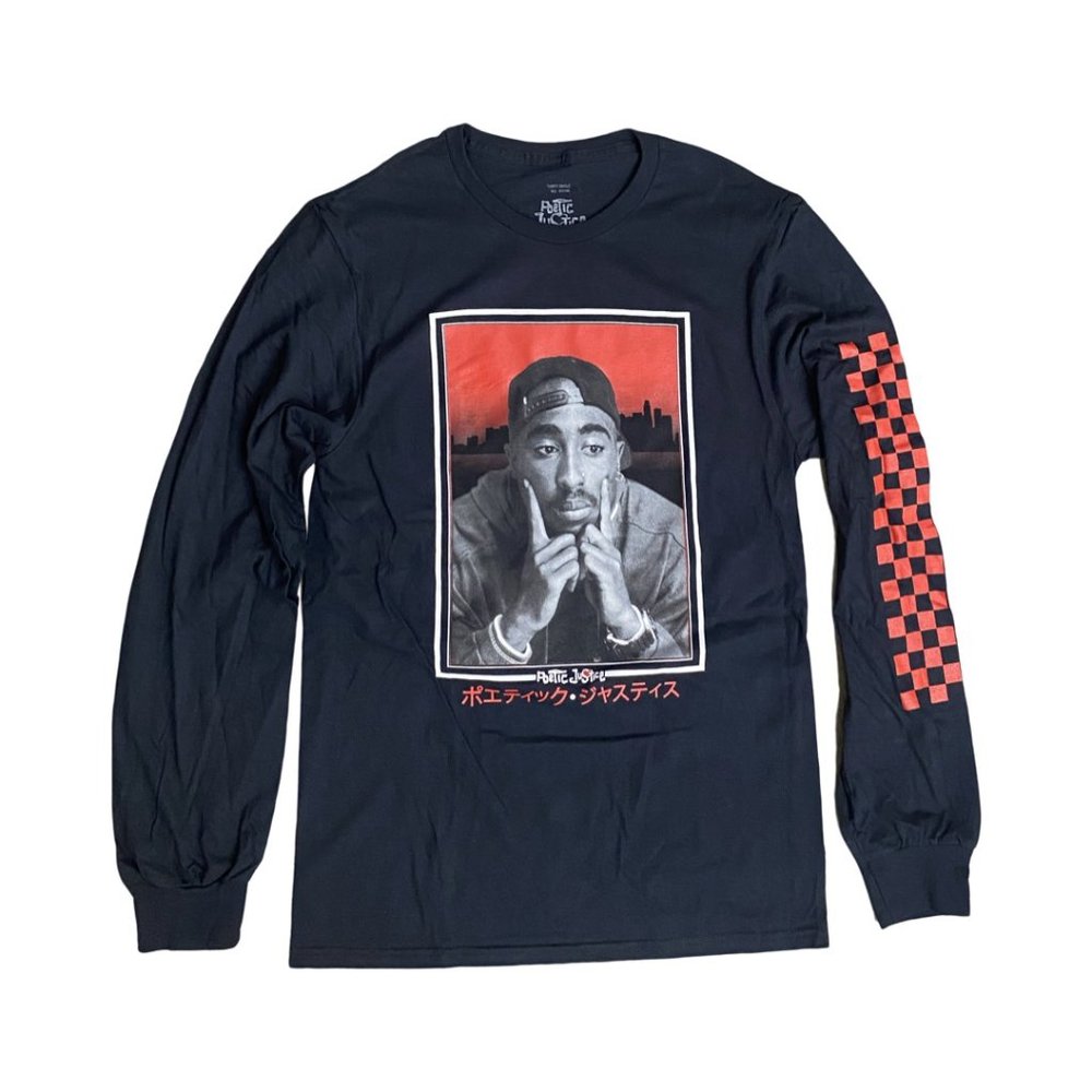 Tupac Poetic Justice Checkered Longsleeve